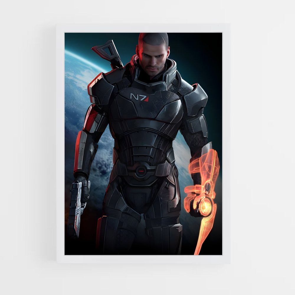 Poster L'Héritier de la Galaxie – affiche Mass effect (vue 3)